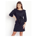 Black dress mini padded shoulders pasel LeMonada