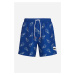 Plavky karl lagerfeld ikonik 2.0 aop med boardshorts ikonik outline aop blue