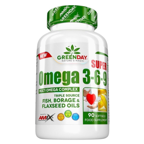 GreenDay Super omega 3-6-9, 90 kapslí
