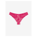 Tmavě růžové dámské brazilské kalhotky s krajkou Marks & Spencer Cosmos Miami