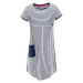 Dětské letní šaty Alpine Pro TERESO - bílo-modrá