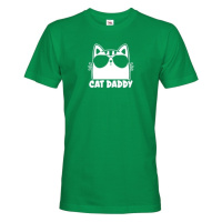 Pánské vtipné tričko s potiskem Cat daddy - kočičí táta – pánské kočky