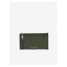 Tmavě zelené dámské kožené pouzdro na karty Michael Kors Card Case - Dámské