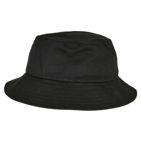 Dětská čepice Flexfit Cotton Twill Bucket, černá