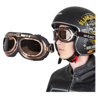 W-TEC Steamrust Moto brýle bronz/černá