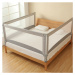 Zábrana na postel Monkey Mum® Economy - 120 cm - světle šedá