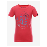 Dětské bavlněné triko ALPINE PRO DIORO růžová