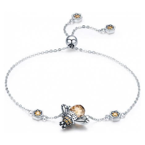 Linda's Jewelry Stříbrný náramek Včelí Královna INR096