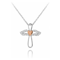 Dámský stříbrný náhrdelník s andělem JMAN0034SN45