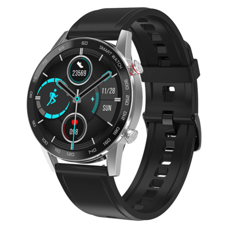 Wotchi Smartwatch WO95SBS - Silver+Black Silicon