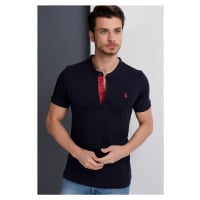 T8560 DEWBERRY T-SHIRT-LIGHT NAVY BLUE