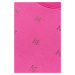 Mikina karl lagerfeld monogram rhinestone sweatshirt růžová