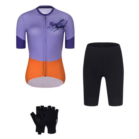 RIVANELLE Cyklistický mega set - STALLION - oranžová/černá/fialová