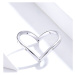 Stříbrný prsten ve tvaru srdce SCR622 LOAMOER