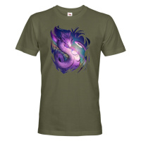 Pánské fantasy tričko s magickým drakem - tričko pro milovníky draků
