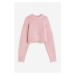 H & M - Cropped svetr - růžová