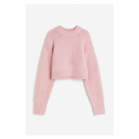 H & M - Cropped svetr - růžová H&M