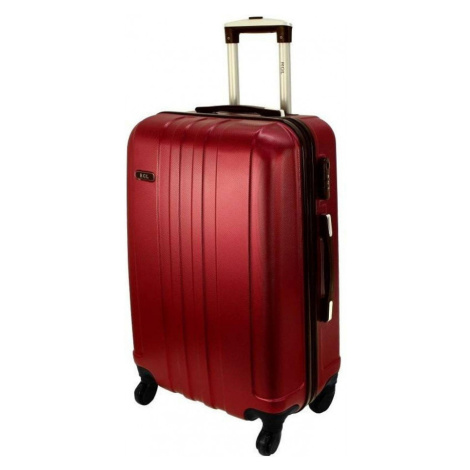 Rogal Tmavě červená sada 3 odolných plastových kufrů "Stronger" - M (35l), L (65l), XL (100l)