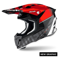 AIROH TWIST 2.0 TECH TW2T55 off-road červená moto helma