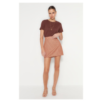 Trendyol Multicolored Mini Skirt With Knitted Geometric Pattern