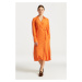 ŠATY GANT REG WRAP DRESS oranžová