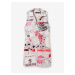 Růžovo-bílé dámské vzorované šaty Desigual Loa
