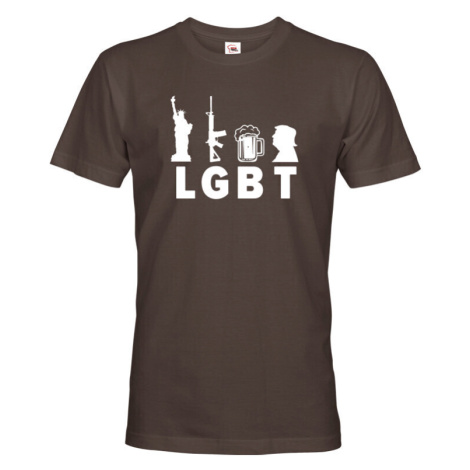 Vtipné pánské LGBT tričko - vtipné LGBT tričko pro pány