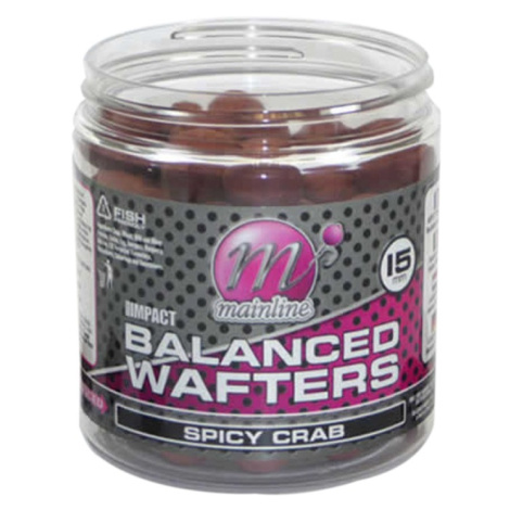 Mainline Vyvážené Boilies Balanced Wafters 18 mm Průměr: 18mm, Příchuť: Spicy Crab