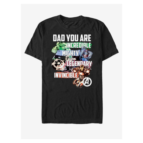 Černé unisex tričko ZOOT.Fan Marvel Avenger Dad