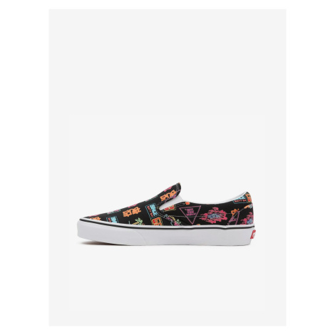 Černé pánské vzorované slip on tenisky VANS UA Classic Slip On