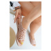 Světle růžové gumové sandály Shape
