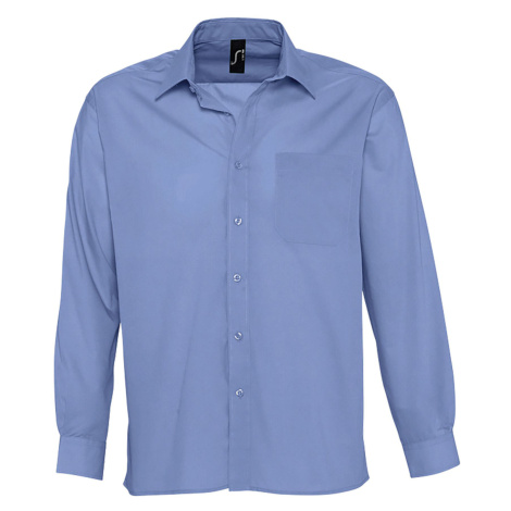 SOĽS Baltimore Pánská košile SL16040 Mid blue SOL'S