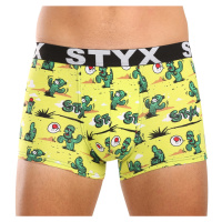 Pánské boxerky Styx art sportovní guma kaktusy (G1351)