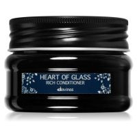 Davines Heart of Glass Rich Conditioner posilující kondicionér pro blond vlasy 90 ml