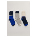 PONOŽKY GANT ALPINE JACQUARD SOCKS 3-PACK BOLD BLUE