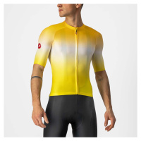 CASTELLI Cyklistický dres s krátkým rukávem - AERO RACE 6.0 - bílá/žlutá