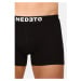 Nedeto 7PACK pánské boxerky černé 3XL