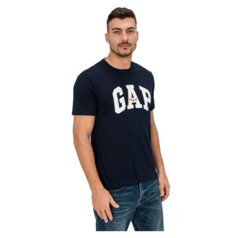 GAP LOGO ORIGINAL ARCH Pánské tričko, tmavě modrá, velikost