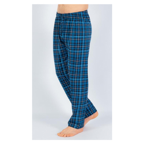 Pánské pyžamové kalhoty nadměrné Vienetta Secret Petr | modrá