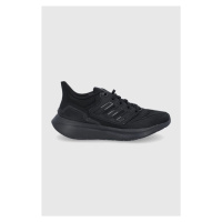 Boty adidas EQ21 Run H00545 černá barva, na plochém podpatku