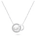 Brilio Silver Půvabný stříbrný náhrdelník s pravou perlou NCL65W