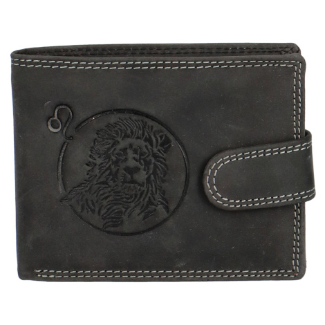 Luxusní pánská kožená peněženka Evereno, lev Delami