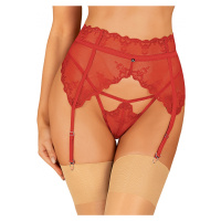 PODVAZKOVÝ PÁS OBSESSIVE LONESIA GARTER BELT Červená