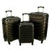 Rogal Černá sada 3 plastových kufrů "Premium" - M (35l), L (65l), XL (100l)