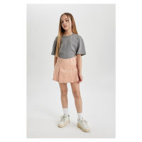 DEFACTO Girls' Gabardine Short Skirt