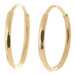 Náušnice kruhy - kroužky ze žlutého zlata 13 mm NA1360F + dárek zdarma