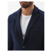 Pánský kabát Ombre Coat C432-1 Námořnická modř