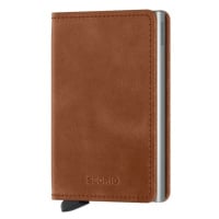 Secrid Slimwallet Vintage - Cognac Silver Hnědá