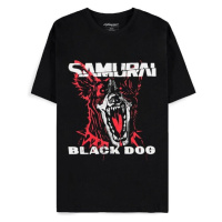 Tričko Cyberpunk 2077 - Black Dog Samurai Album Art