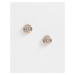 Ted Baker Glitter Mini Button Earrings-Gold